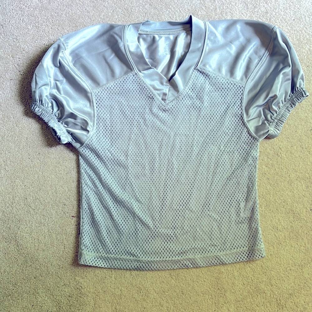 ChamPro youth medium gray silver practice jersey football